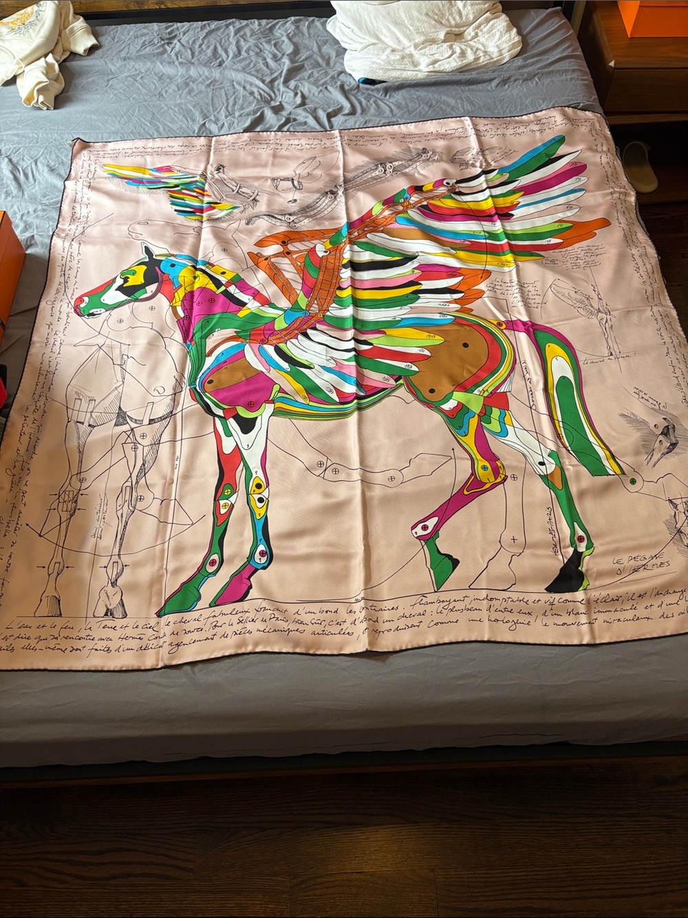 Brand new hermes Le Pegase d'Hermès scarf 140 - Picture 2 of 11